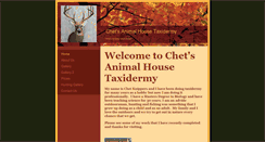 Desktop Screenshot of chetsanimalhousetaxidermy.com