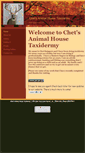 Mobile Screenshot of chetsanimalhousetaxidermy.com