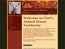 Tablet Screenshot of chetsanimalhousetaxidermy.com